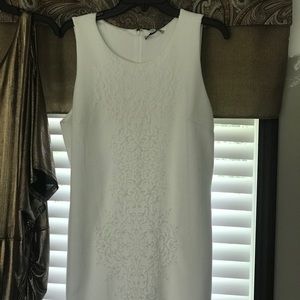 White sleeveless dress